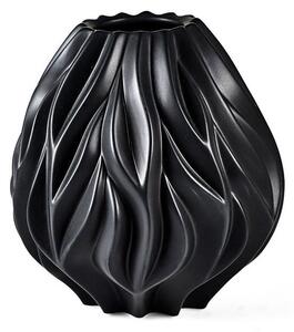 Crna porculanska vaza Morsø Flame, visina 23 cm