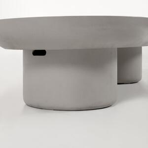 Vrtni betonski konferencijski stol Kave Home Taimi, 140 x 60 cm