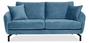 Plava sofa s baršunastom površinom Scandic Magic, širine 190 cm