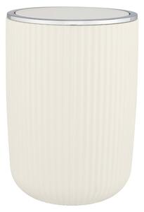Krem bijela kanta za otpatke Wenko Agropoli, visine 27 cm
