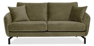 Zelena sofa s baršunastom površinom Scandic Magic, širine 190 cm