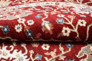 Crveni okrugli tepih u vintage stilu Širina: 100 cm