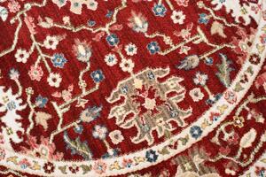 Crveni okrugli tepih u vintage stilu Šírka: 170 cm