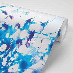 Tapeta plavi akvarel u apstraktnom dizajnu