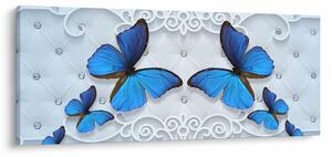 Slika - Modri ​​metulji (120x50 cm)