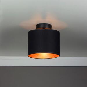 Crna stropna lampa s detaljima u boji bakra Sotto Luce Mika XS CP, ⌀ 20 cm