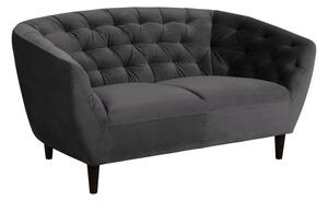 Tamno siva baršunasta sofa Actona Ria, 150 cm