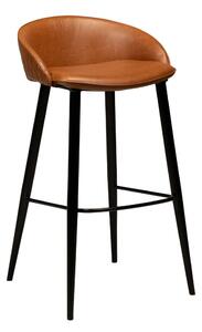 Smeđa barska stolica s imitacijom kože DAN-FORM Denmark Dual, visina 91 cm