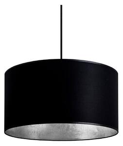Crna viseća svjetiljka s unutarnjom stranom srebrene boje Sotto Luce Mika, ⌀ 36 cm