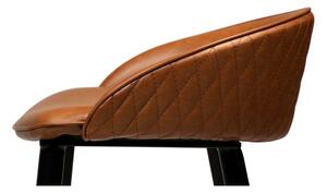 Smeđa barska stolica s imitacijom kože DAN-FORM Denmark Dual, visina 91 cm