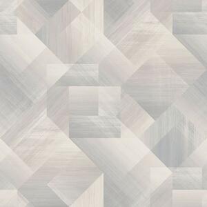 Sivo-bež geometrijska flis tapeta za zid, UR3223, Universe 4, Grandeco | Ljepilo besplatno