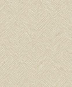 Flis tapeta za zid, bež, geometrijska, PW3003, Precious Weaves, Grandeco | Ljepilo besplatno