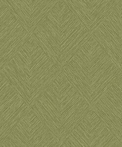 Flis tapeta za zid, zelena, geometrijska, PW3007, Precious Weaves, Grandeco | Ljepilo besplatno
