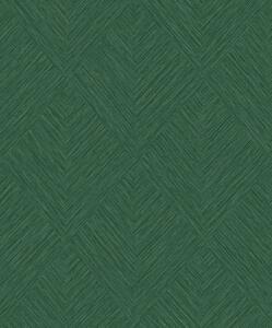 Flis tapeta za zid, zelena, geometrijska, PW3015, Precious Weaves, Grandeco | Ljepilo besplatno