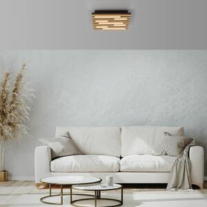 JUST LIGHT. GmbH LED stropna svjetiljka, akustična, 30 x cm, prirodno drvo, metal, Drvo, Dnevni boravak/blagovaonica, Drvo