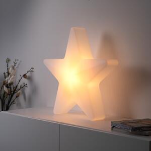 JUST LIGHT. GmbH LED punjiva dekorativna svjetiljka Star, V 55 cm, IP44, bijela, RGBW, prigušiva, Bijela, Dnevni boravak/blagovaonica, Plastika
