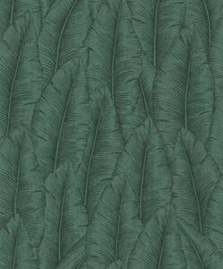 Zelena flis tapeta s listovima, CU3207, Cumaru, Grandeco | Ljepilo besplatno