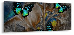 Slika - Svetli metulji na sliki (120x50 cm)