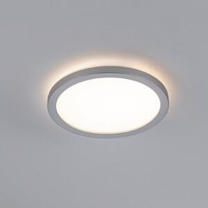 Paulmann Atria Shine LED panel, krom, Ø19 cm, 3000 K,, Sivo, Dnevni boravak/blagovaonica, Plastika
