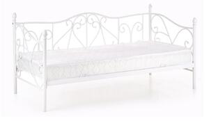 Krevet Houston 576 Jednostruki, Bijela, 90x200, Metal, Basi a doghePodnice za krevet, 99x210x89cm