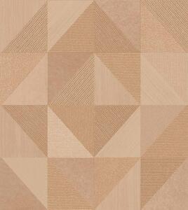 Geometrijska flis tapeta za zid, smeđa, 32414, Vitalis, Parato by Cristiana Masi | Ljepilo Gratis