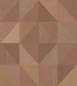 Geometrijska flis tapeta za zid, smeđe-crvena, 32418, Vitalis, Parato by Cristiana Masi | Ljepilo Gratis