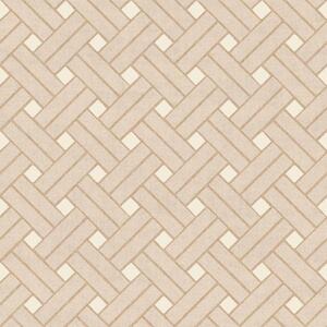 Geometrijska flis tapeta za zid, smeđe-bež, 32423, Vitalis, Parato by Cristiana Masi | Ljepilo Gratis