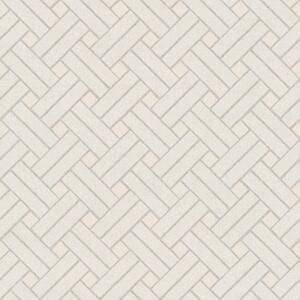 Geometrijska flis tapeta za zid, sivo-krem, 32420, Vitalis, Parato by Cristiana Masi | Ljepilo Gratis