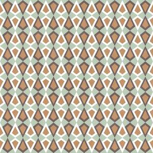 Geometrijska flis tapeta za zid, zeleno-smeđa, 2037, Rio, Parato by Cristiana Masi | Ljepilo Gratis