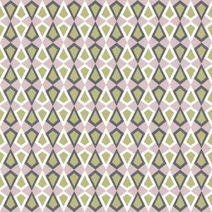 Geometrijska flis tapeta za zid, zelena, lila, 2036, Rio, Parato by Cristiana Masi | Ljepilo Gratis