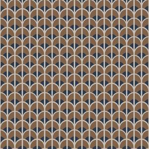 Smeđe-plava geometrijska flis tapeta za zid, 28869, Thema, Cristiana Masi by Parato | Ljepilo Gratis
