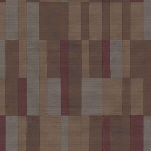 Smeđe-bordo geometrijska flis tapeta za zid, 43838, Terra, Cristiana Masi by Parato | Ljepilo Gratis