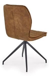 Stolica Houston 329 Smeđa, 90x49x62cm, Eko koža, Metalne