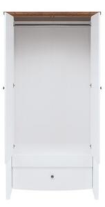 Ormar Boston BP110Bagrem, Sjajno bijela, 197x100x60cm, Porte guardarobaVrata ormari: Klasična vrata