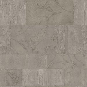 Siva flis tapeta, geometrijski uzorak, štukatura, 24429, Textum, Cristiana Masi by Parato | Ljepilo Gratis
