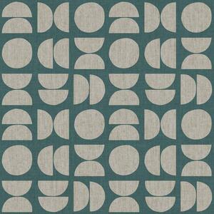 Tirkizna flis tapeta za zid, geometrijski uzorak, 30155, Energie, Cristiana Masi by Parato | Ljepilo Gratis