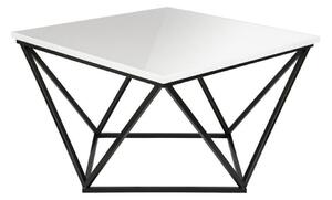 Stolić za kavu CURVED 62x62 cm crna/bijela