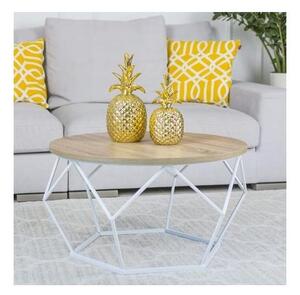Stolić za kavu DIAMOND 40x70 cm bijela/smeđa