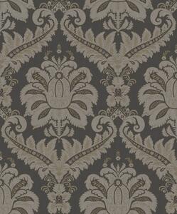 Flis tapeta za zid, crno-siva, dvorska, 35929, Ornamenta, Parato by Cristiana Masi | Ljepilo Gratis