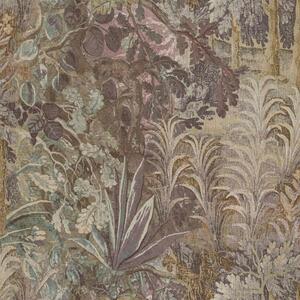 Flis tapeta za zid, smeđa, siva, biljke, lišće, 5824, Jaipur, Parato by Cristiana Masi | Ljepilo Gratis