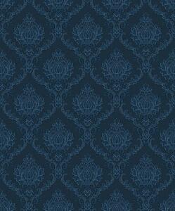 Flis tapeta za zid, plava, dvorski uzorak, 23649, The Best Classic & Elegant, Cristiana Masi by Parato | Ljepilo Gratis