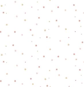 Flis tapeta za zid, ružičasta, zlatna, zvjezdice, 4450, Momi, Parato by Cristiana Masi | Ljepilo Gratis