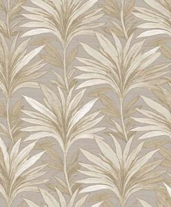 Flis tapeta za zid, siva, bež, lišće, 5810, Jaipur, Parato by Cristiana Masi | Ljepilo Gratis