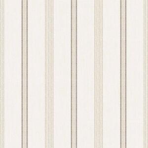 Flis tapeta za zid, sivo-bež, imitacija tkanine, pruge, 38426, Top Stripes, Parato by Cristiana Masi | Ljepilo Gratis