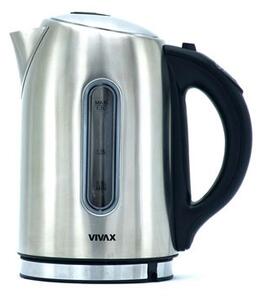 Vivax HOME WH-176TC, kuhalo za vodu, snaga 2200W, kapacitet 1.7L, automatsko isključivanje, filter, vanjski pokazivač razine vode, LED svjetlo za vrijeme rada, odabir željene temperature zagrijavanja vode, boja srebrna