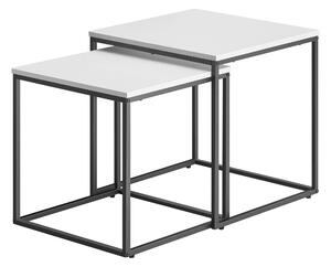 Set 2 kom konferencijskih stolića QUADRO, bijeli