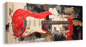Slika crvena električna gitara