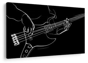 Slika glazbene linije bas gitare