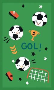 Dječji pamučni ručnik s nogometnim motivom - GOAL Širina: 30 cm | Duljina: 50 cm