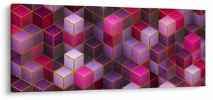 Slika ljubičastih kockica (120x50 cm)